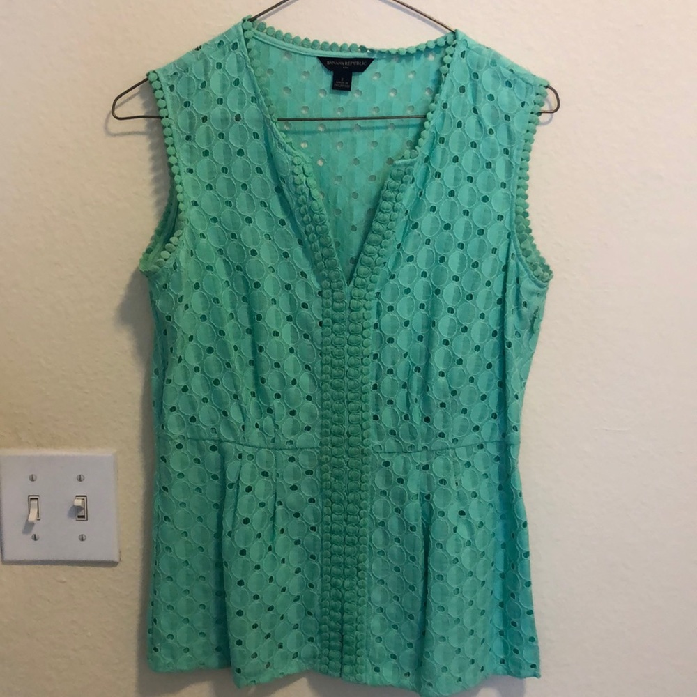 Banana Republic Peplum Sleeveless Top